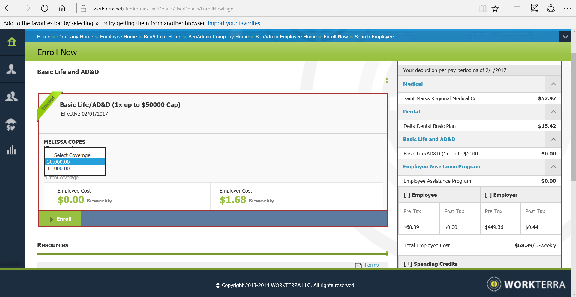 [WT8331] Basic Life/AD&D not splitting correctly Workterra Jira